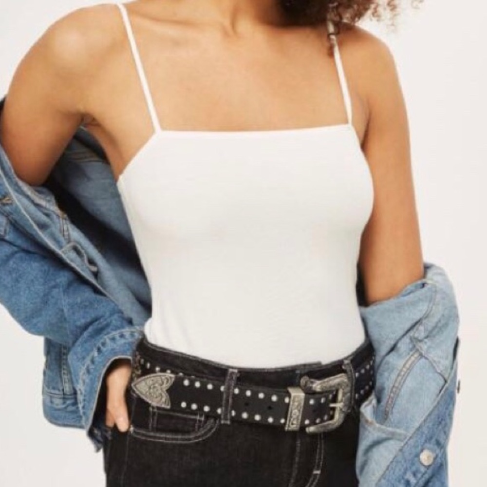 NEW || STRAIGHT NECK BODYSUIT - Picture 1 of 2
